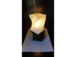 torcido luz lampe abajur 3d print model - Mito3D