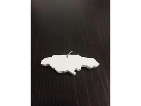 jamaica pendant earring keychain 3d print model - Mito3D