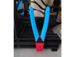 flush cut pliers support ender 3 v2 3d printer cutter funny pince upgrade 3d print model - Mito3D