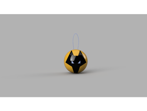 wolves fc christmas bauble ornament 3d print model - Mito3D