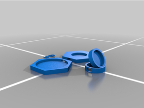 charge puck holders 3d print model - Mito3D