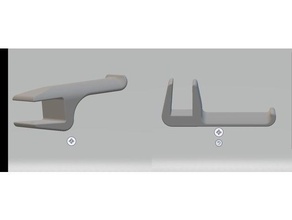 headset holder 20mm gap horizontal vertical headseats 3d print model - Mito3D