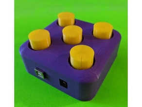 auduino granular sintetizador caso funda ardunio musical instrumento 3d print model - Mito3D