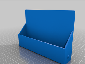 clapet plate forme boîte cartes deckbox titulaire soutien magie mtg espace rangement 3d print model - Mito3D