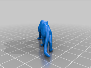 Panther beiläufig Pose Base 3d print model - Mito3D
