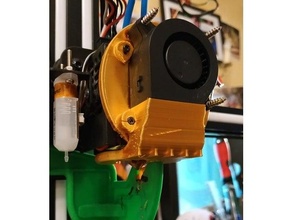 a20m 4020 fan duct blower mount geeetech upgrade 3d print model - Mito3D