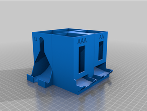 battery caddy storage 3d print model - Mito3D
