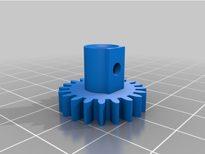 risograph printer pressure motor spare gear 3d print model - Mito3D