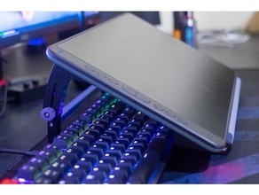 adjustable drawing tablet stand modular cintiq graphic huion ipad keyboard pen display wacom xp 3d print model - Mito3D