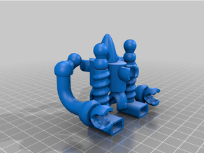 Spielzeug Roboter Ball Gelenke 3d print model - Mito3D