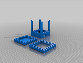 lithobox lid lithophane light stand 3d print model - Mito3D