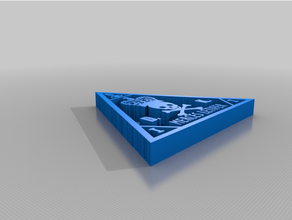 tetikçi üçgen logo 3d print model - Mito3D