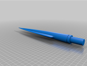 mando inspired beskar spear mandalorian 3d print model - Mito3D