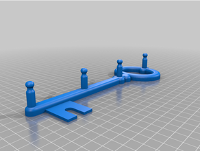 chave suporte chaveiro organizador 3d print model - Mito3D