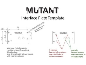 mutant interface plate templates wham bam systems 3d print model - Mito3D