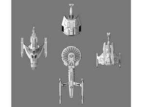 evre savaş gemileri star yürüyüş yıldız gemisi parçalar takım genişleme 11 federasyon bash Klingon minyatürler model Romulan uzay oyuncak 3d print model - Mito3D