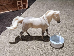 azienda agricola bacino breyer secchio cavallo padella giocattolo lavandino 3d print model - Mito3D