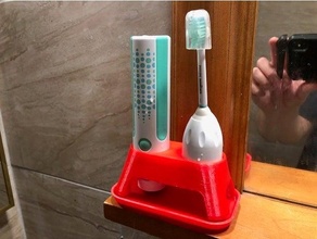 sonicare escova dente secagem ficar pé elétrico philips suporte 3d print model - Mito3D