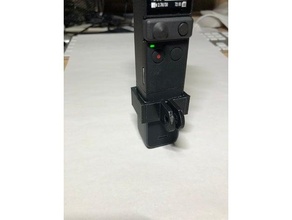dji pocket 2 reverse gopro style mount camera gimbal 3d print model - Mito3D