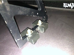 spoiler support bracket spacer created freecad mount 3d print model - Mito3D