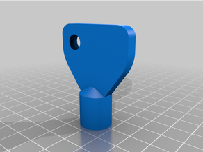 portuguese electrical water cabinet key vertsion 2 3d print model - Mito3D
