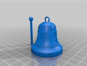 bell decoration christmas tree 3d print model - Mito3D