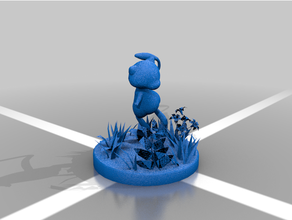 miauen einfach drucken Pokeball mewtwo Highpoly Pokémon Kunst 3d print model - Mito3D