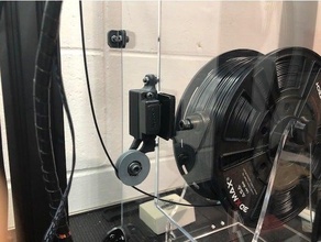 filament rouleau guider 3dupfitters ender 5 enceinte palier titulaire soutien roue 3d print model - Mito3D