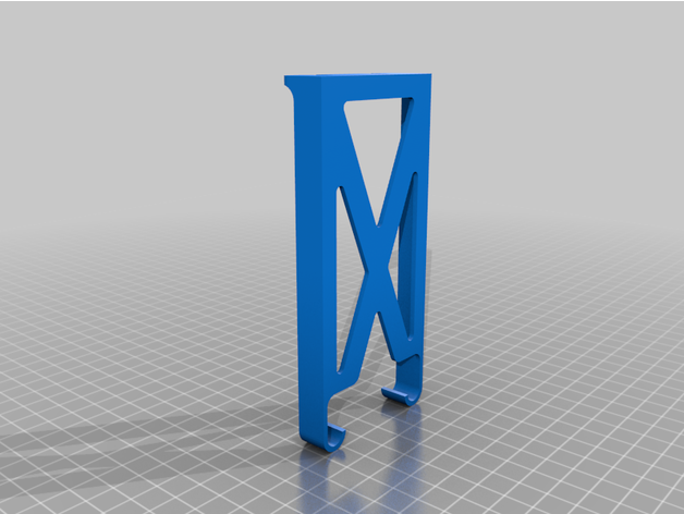 nastro appendiabiti centro supporto organizzatore titolare 3D print model - Mito3D