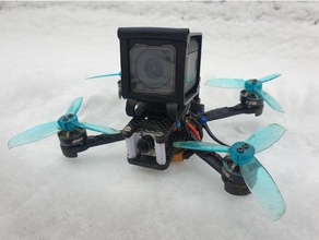 hiver monter session5 + reelsteady anti caméra Cas gaine froid drone Go Pro hero5 titulaire soutien glace jello micro monté montage rs rsgo session 5 3d print model - Mito3D