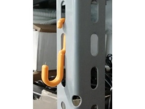 paramétrique métal étagère crochet 3d print model - Mito3D
