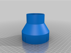 dust extraction adapter 63mm slots collector 3d print model - Mito3D