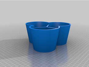 triplicare pianta pentola bonsai 3d print model - Mito3D