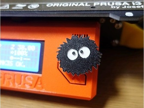 lapin poussière bouton prusa mk3s voisin Totoro i3 mk3 3d print model - Mito3D