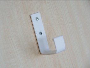 simple square hook diy hooks wall 3d print model - Mito3D