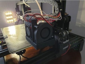 Satsana Ventilator Leitung bltouch Kabel Veranstalter 3d print model - Mito3D