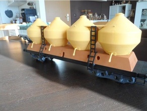 Silowagen 1 29 gartenbahn gscale lgb Modell Züge Rahmen zug 3d print model - Mito3D