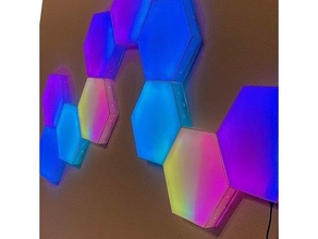 feuille hexagonale nanoleaf ws2812b LED bandes Andrew aggenstein aurore 3d print model - Mito3D
