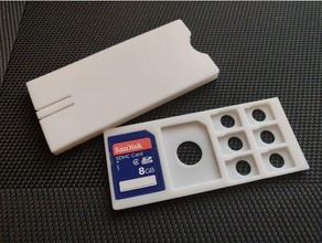 microsd sd Adapter Karte Brieftasche Clip sperren Mikro Halter Unterstützung 3d print model - Mito3D
