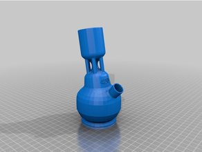 ice water bong &lt fixed&gt &gt 420 cannabis pipe smoke smoking 3d print model - Mito3D