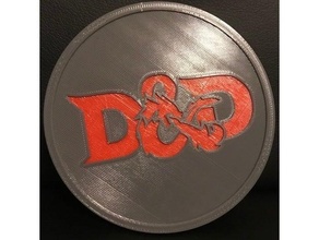 Coaster dd dandd dnd 3d print model - Mito3D