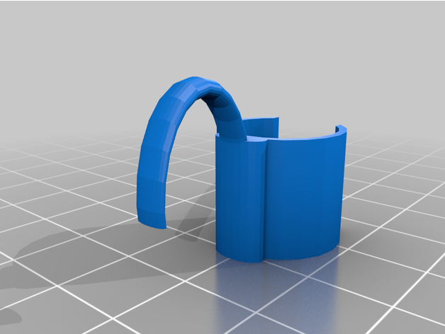 shower hose hook 3D print model - Mito3D