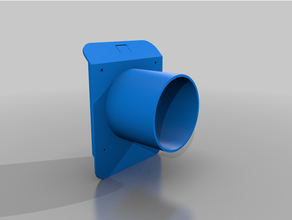 qidi x-plus x-max cover hole filler fan & ducting qiditech x-pro 3d print model - Mito3D