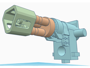 gundam alex 20 brazo Gatling v3 3d print model - Mito3D