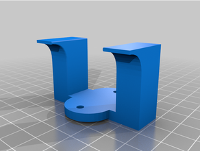 curling iron wall holder 3d print model - Mito3D