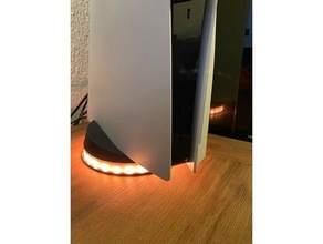 einfach ps5 LED Stand wled Auflage alexa dps5005 Farbton Lichtstreifen Licht Streifen nodemcu 3d print model - Mito3D