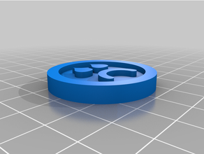kötü bantlar lens madeni paralar yarıçap yapıcı para yapımı makercoin 3d print model - Mito3D