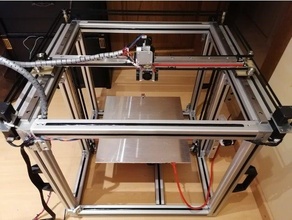 mercenary 3d printer printing 4040 casting core corexy xy diy e3d v6 easy hbot mgn pei rail rebuild replicator reprap sheet worm drive gear 3d print model - Mito3D