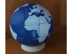 rubik globe 3d print model - Mito3D