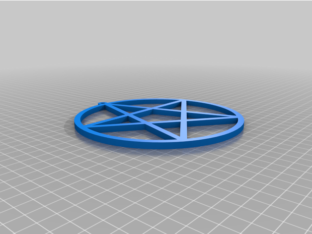146cm pentagram pendant 3D print model - Mito3D